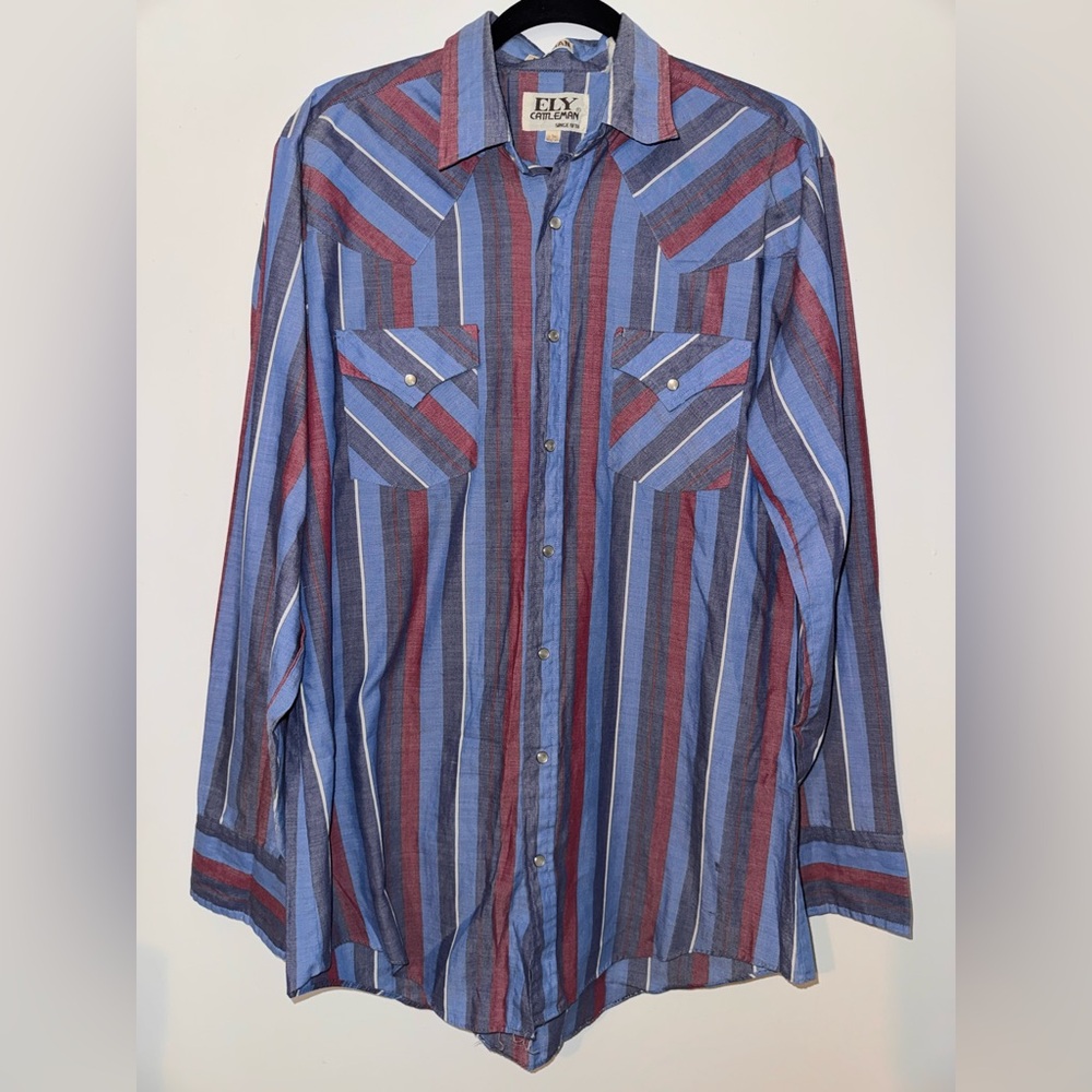 Vintage Ely Cattleman Pearl Snap Shirt